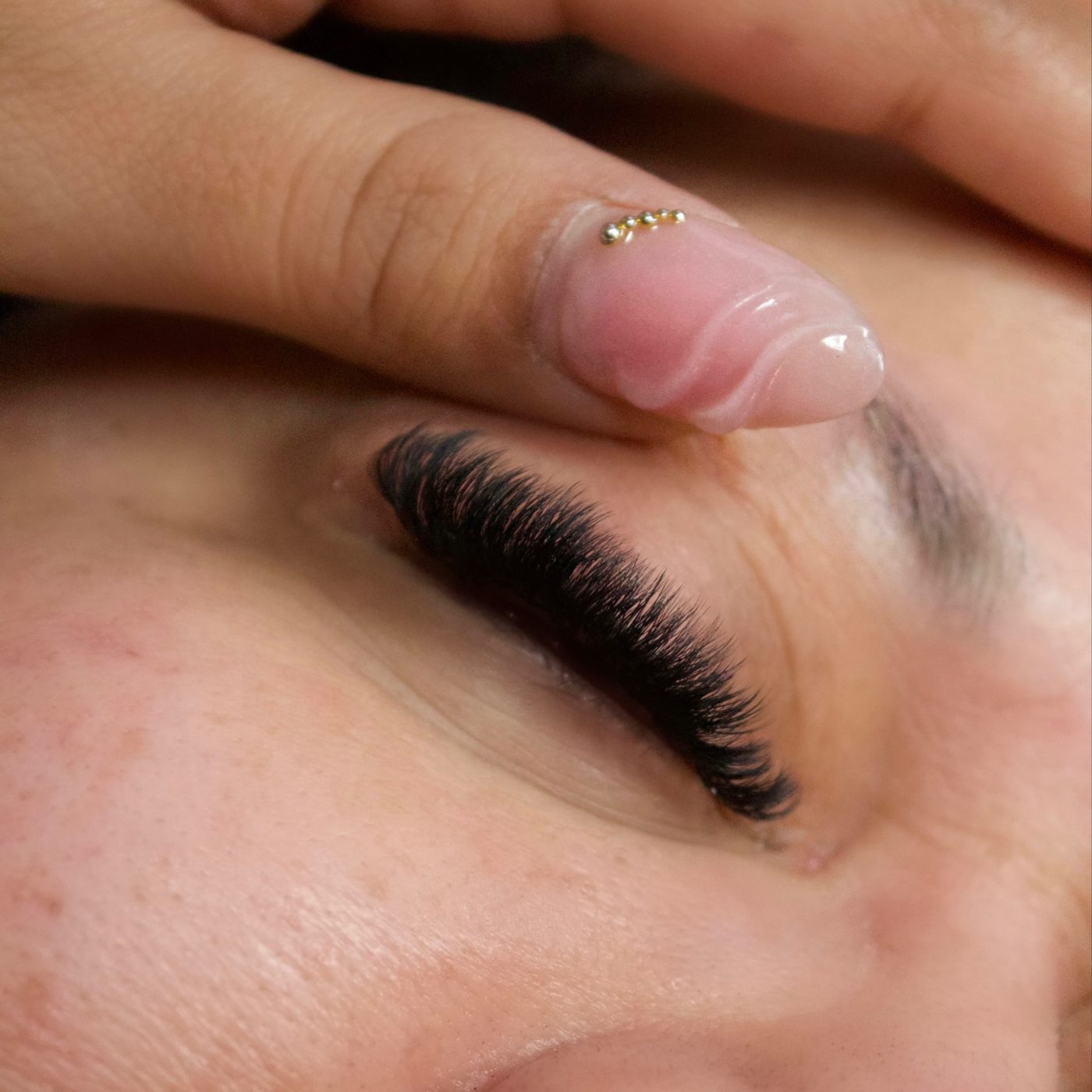 Volume lash set close-up