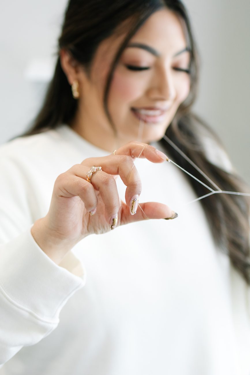 Precision threading close-up